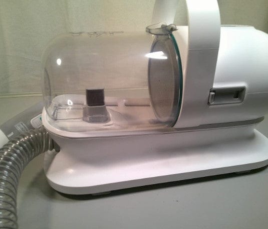 Customer photo review of Aspirateur à poils de chien - Kit toilettage complet 3 en 1