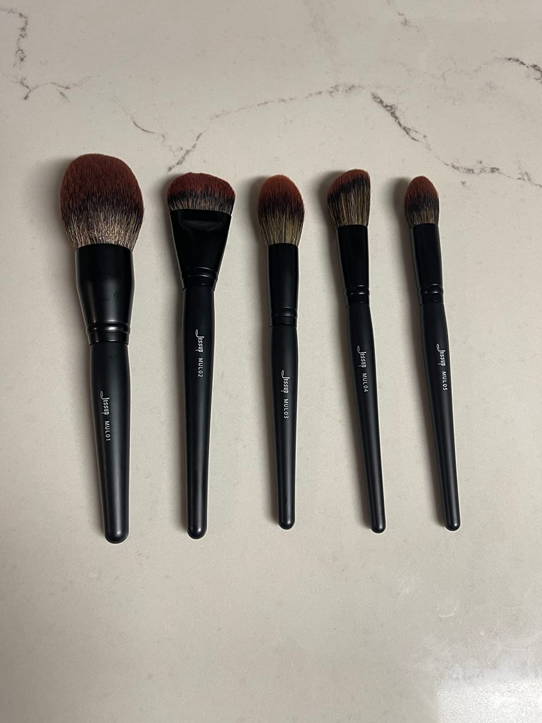 Customer photo review of Makeup Lover Makeup Brush Collection (Phantom Black)