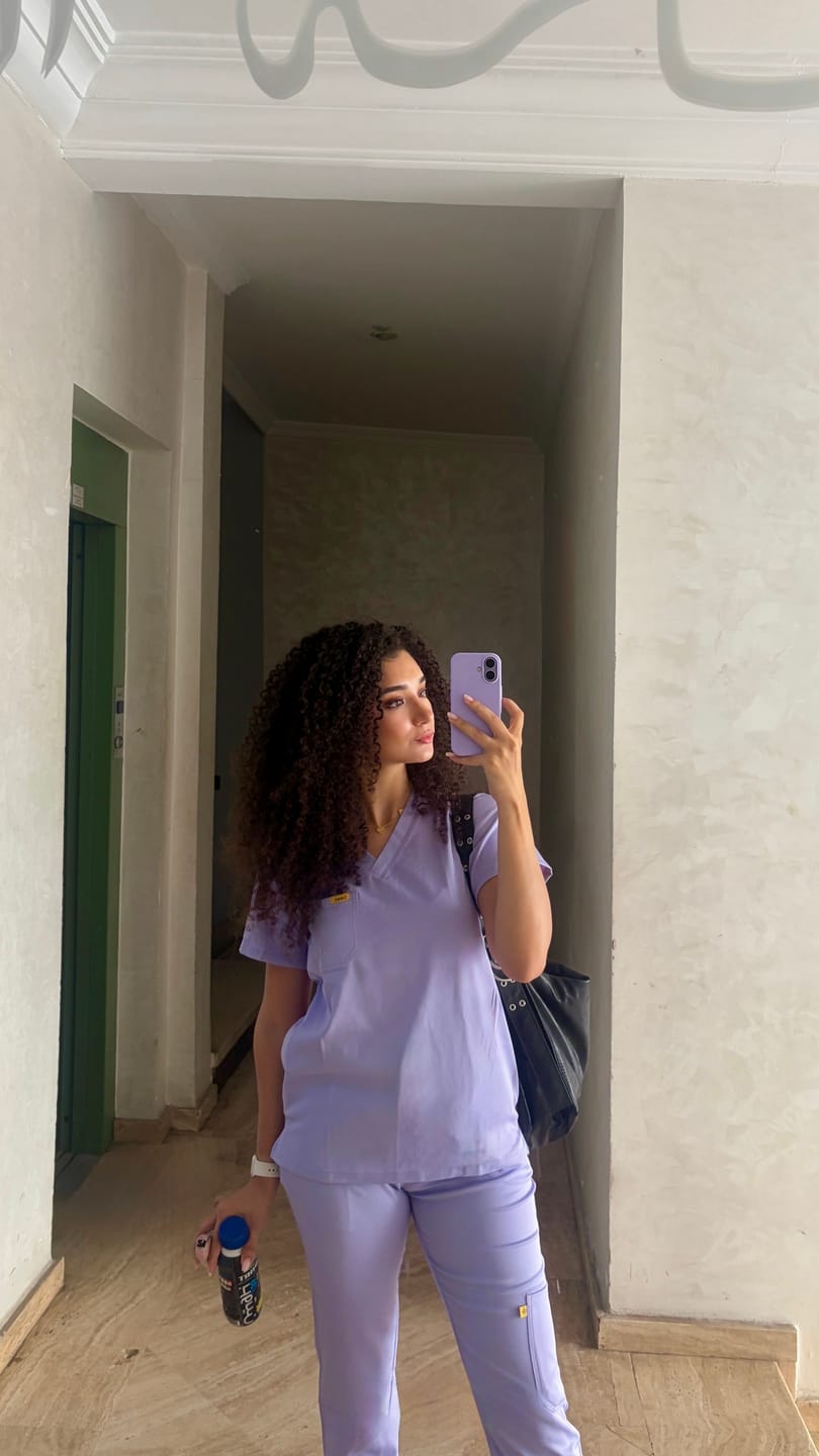 Customer photo review of Pyjama de Bloc Col V Stretch - Femme