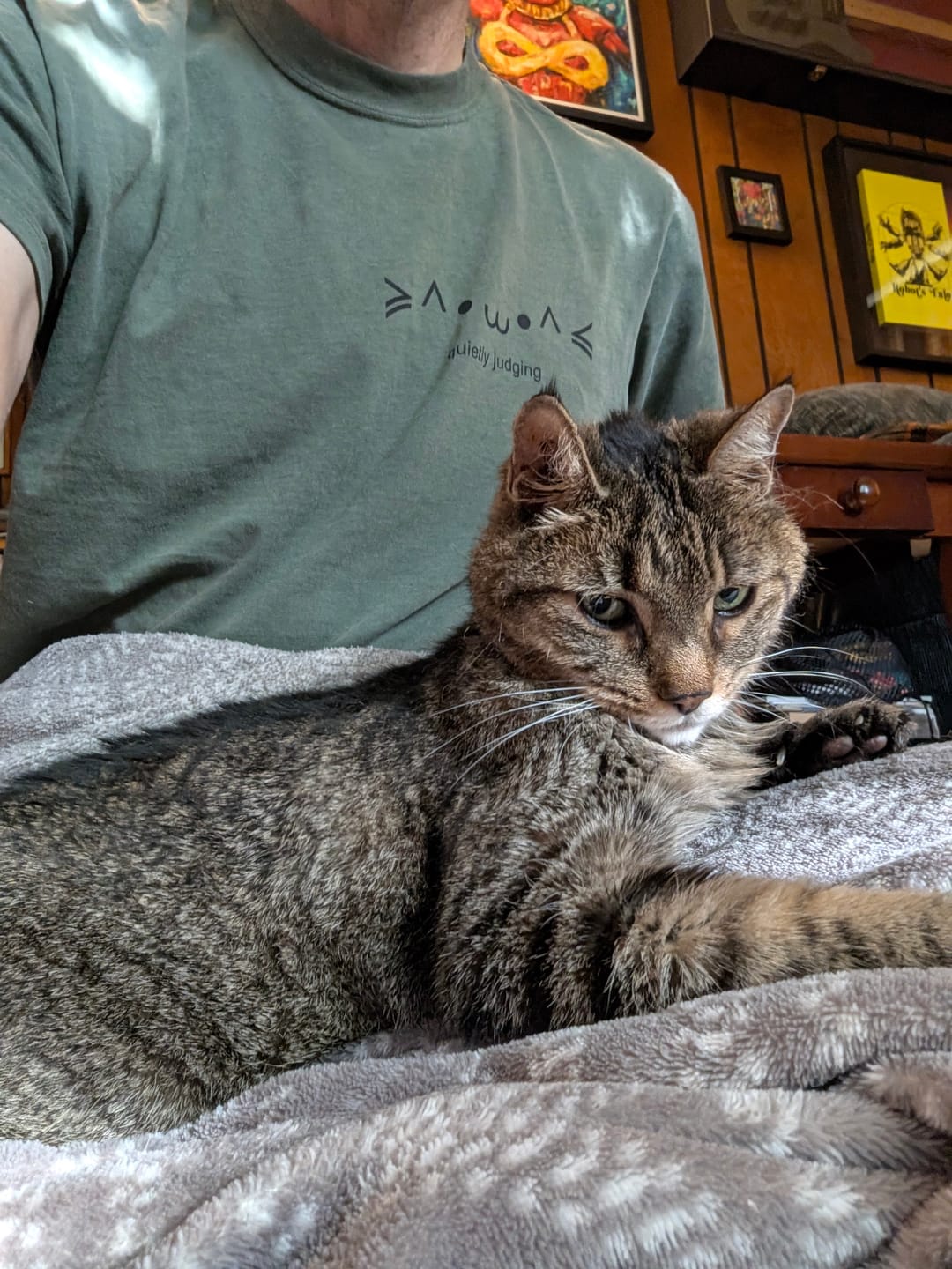 Customer photo review of Quietly Judging T-Shirt