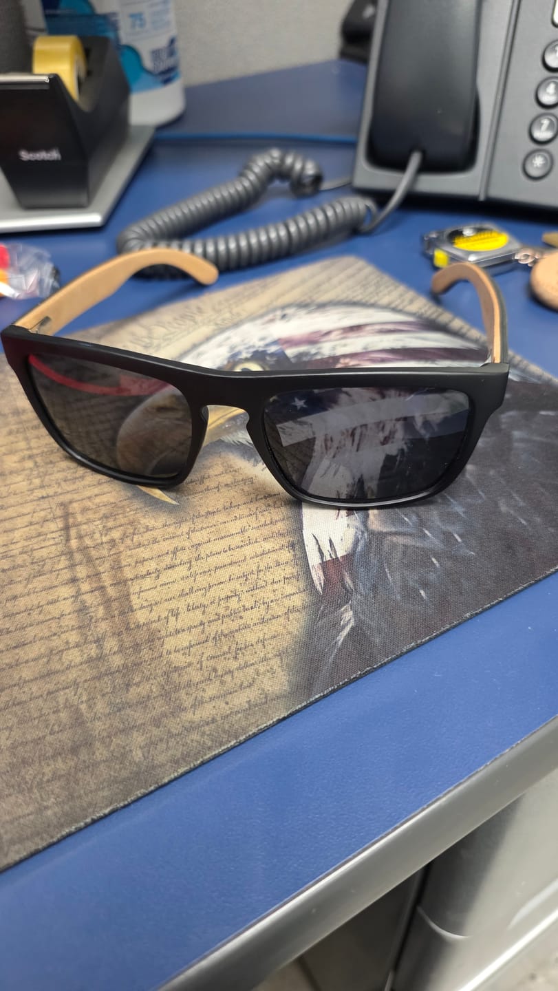 Customer photo review of BLACKOUT SUNGLASSES