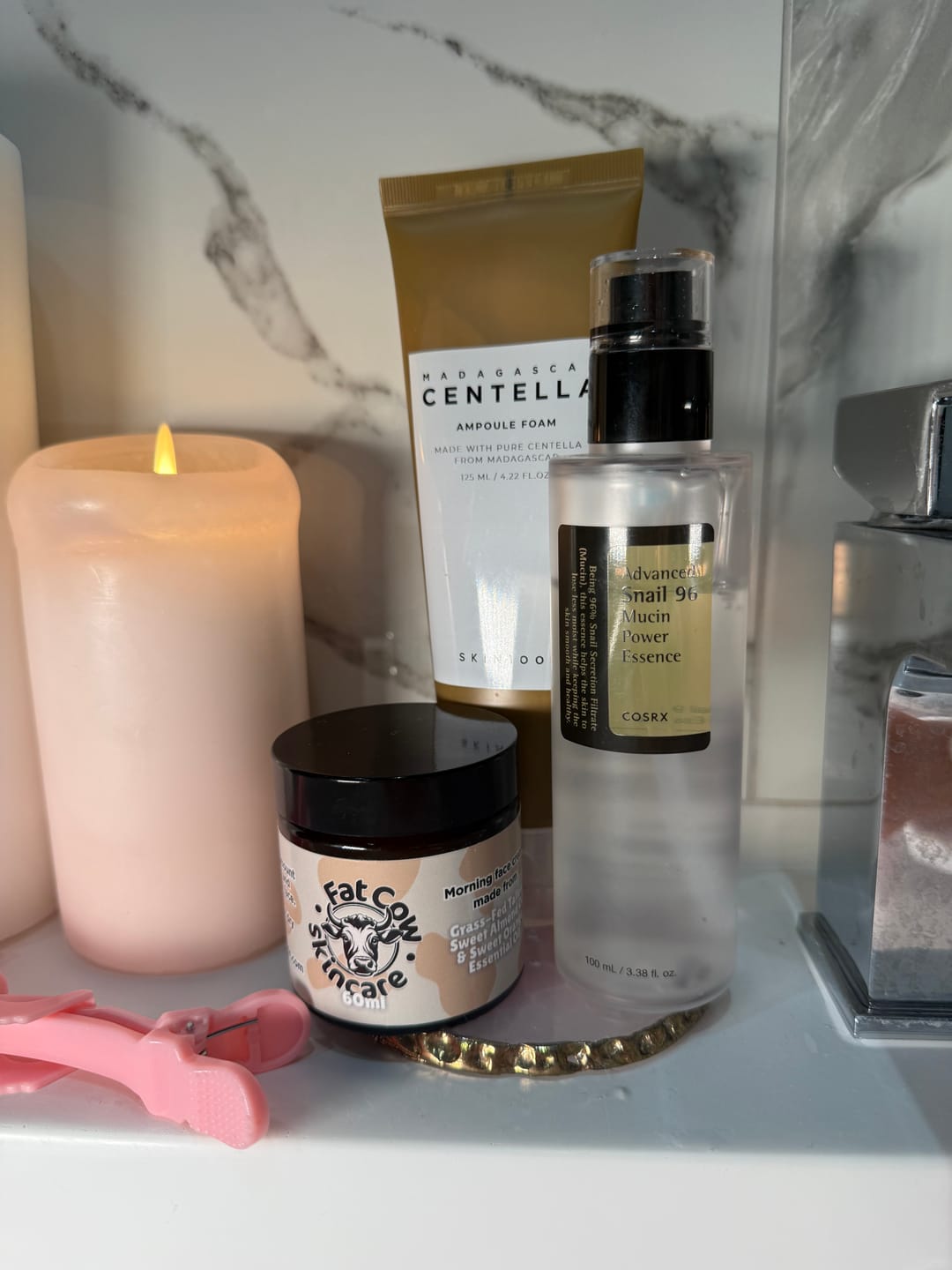 Customer photo review of Whipped Grass-Fed Tallow Face Cream | With Sweet Almond Oil