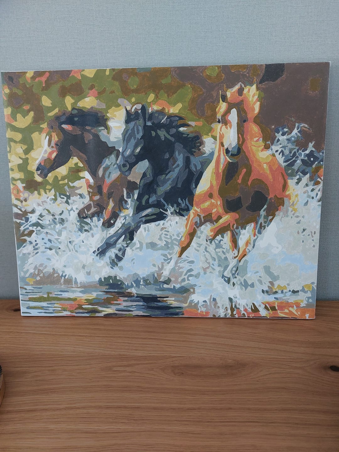 Customer photo review of Broderie Diamant - Renard et oiseau en Automne