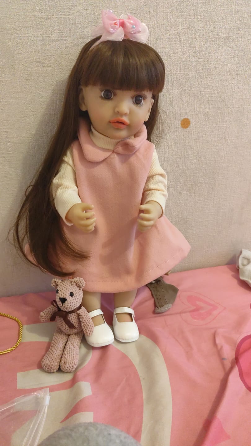 Customer photo review of Lottie 22" Interactive Talking Toddler Doll