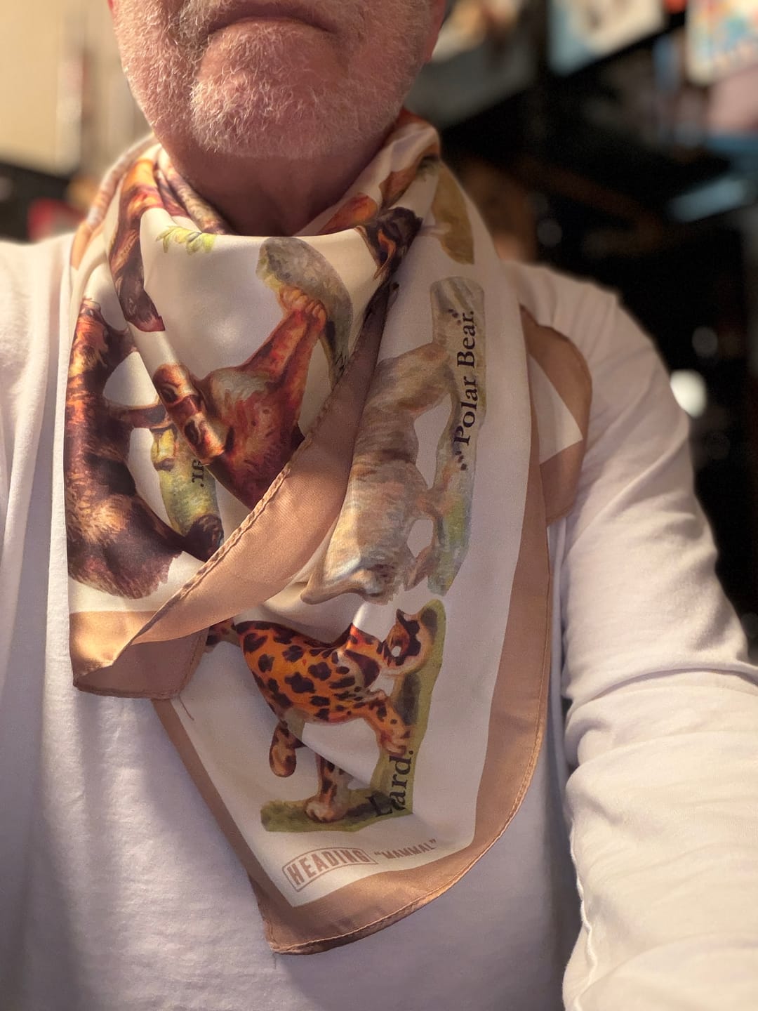 Customer photo review of Mammal Silky Scarf