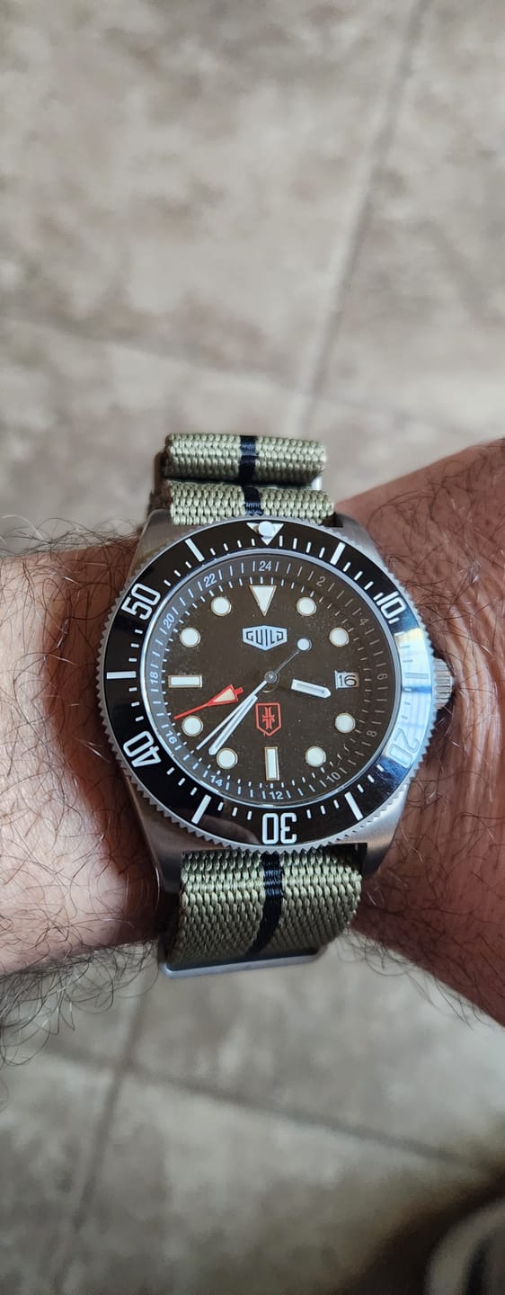 Customer photo review of Five Eye Nylon Watch Strap - Stripe