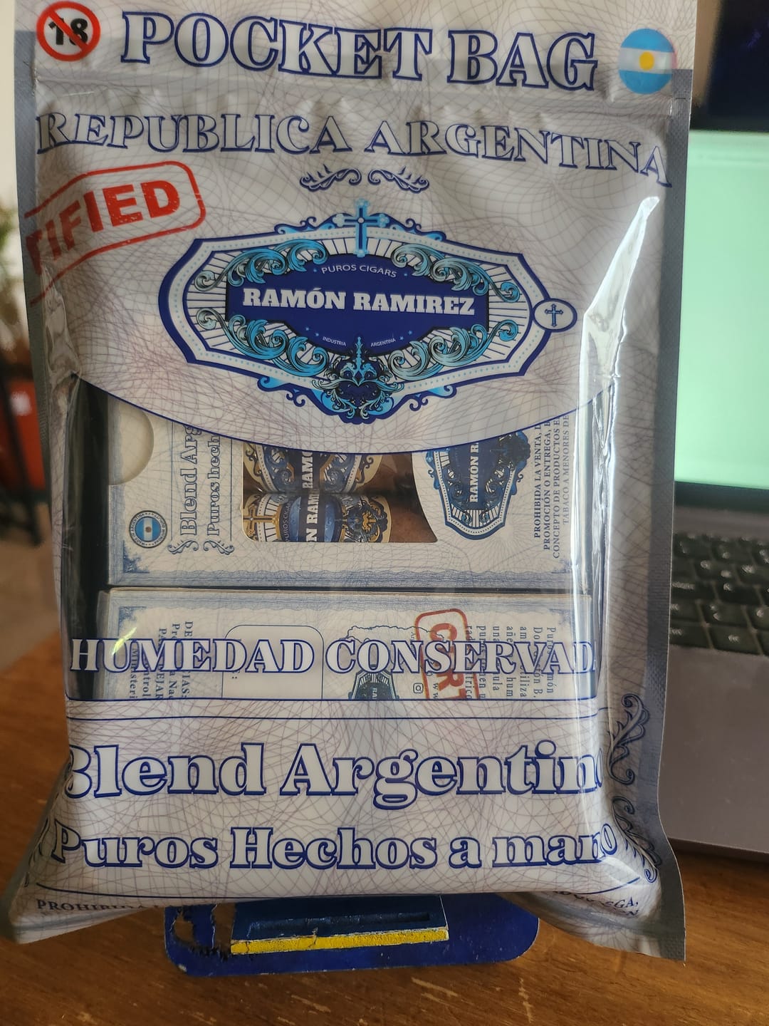 Customer photo review of Bolsas Humidor Ramón Ramirez