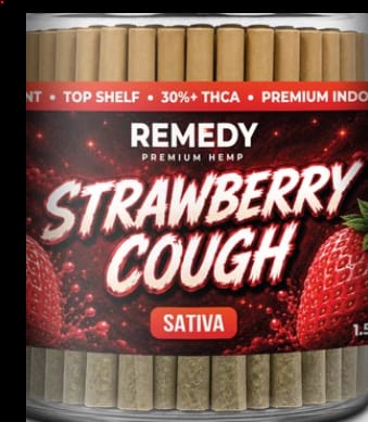 Customer photo review of Strawberry Cough THCa 1.5g PreRolls 50-Pack
