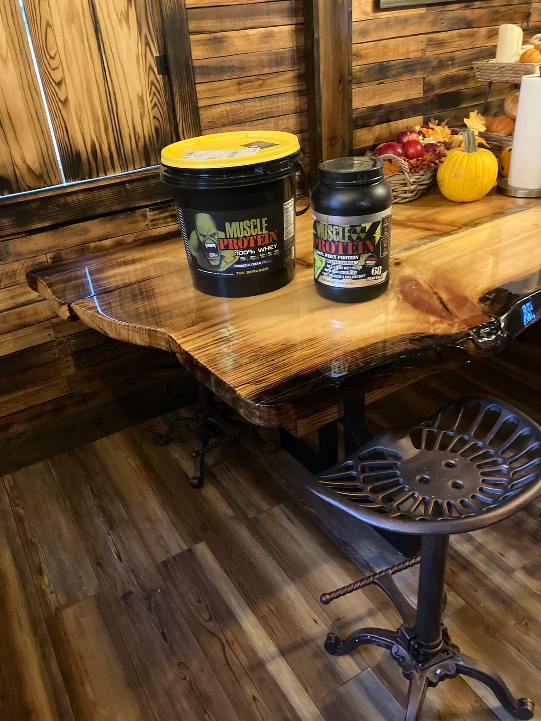 Customer photo review of Whey Protein Powder Bucket