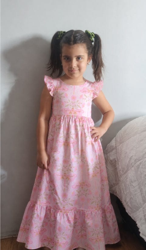 Customer photo review of Vestido Largo para niña - Sara