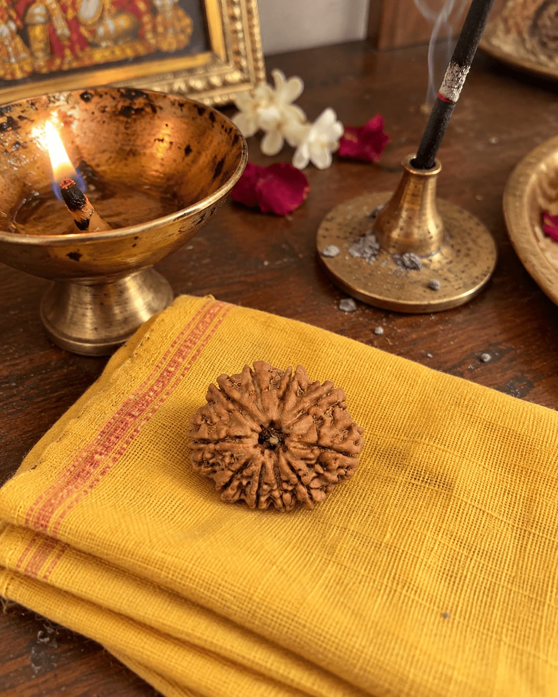 Customer photo review of 10 Mukhi Rudraksha (Nepali)