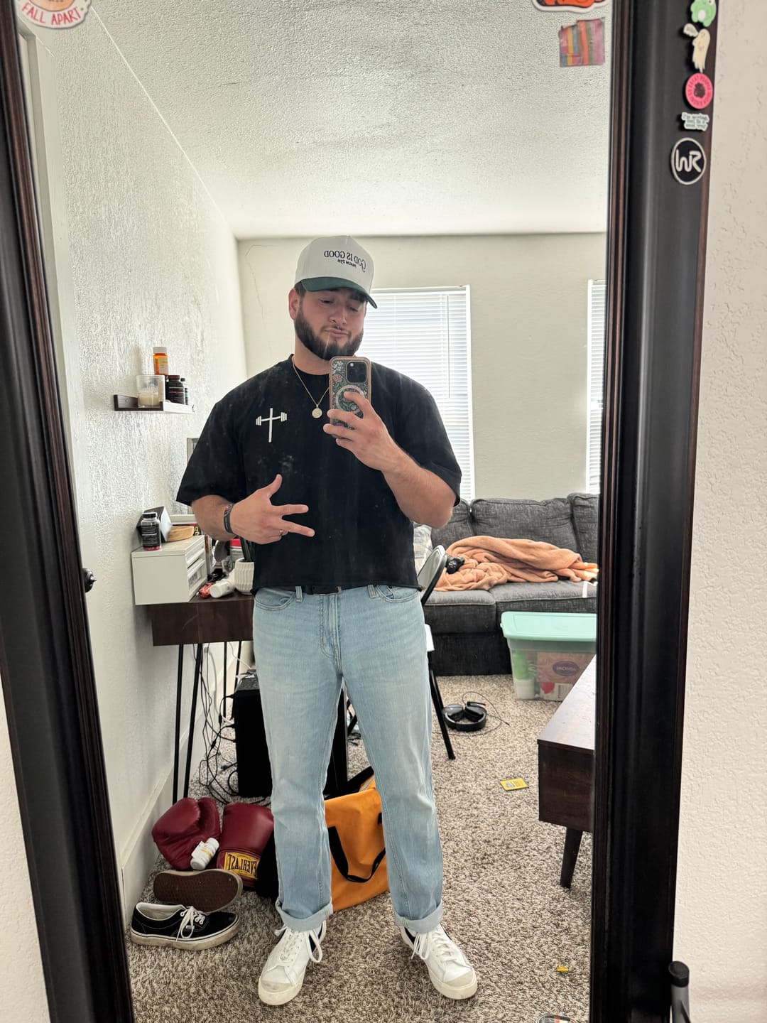 Customer photo review of Premium Embroidered Hat