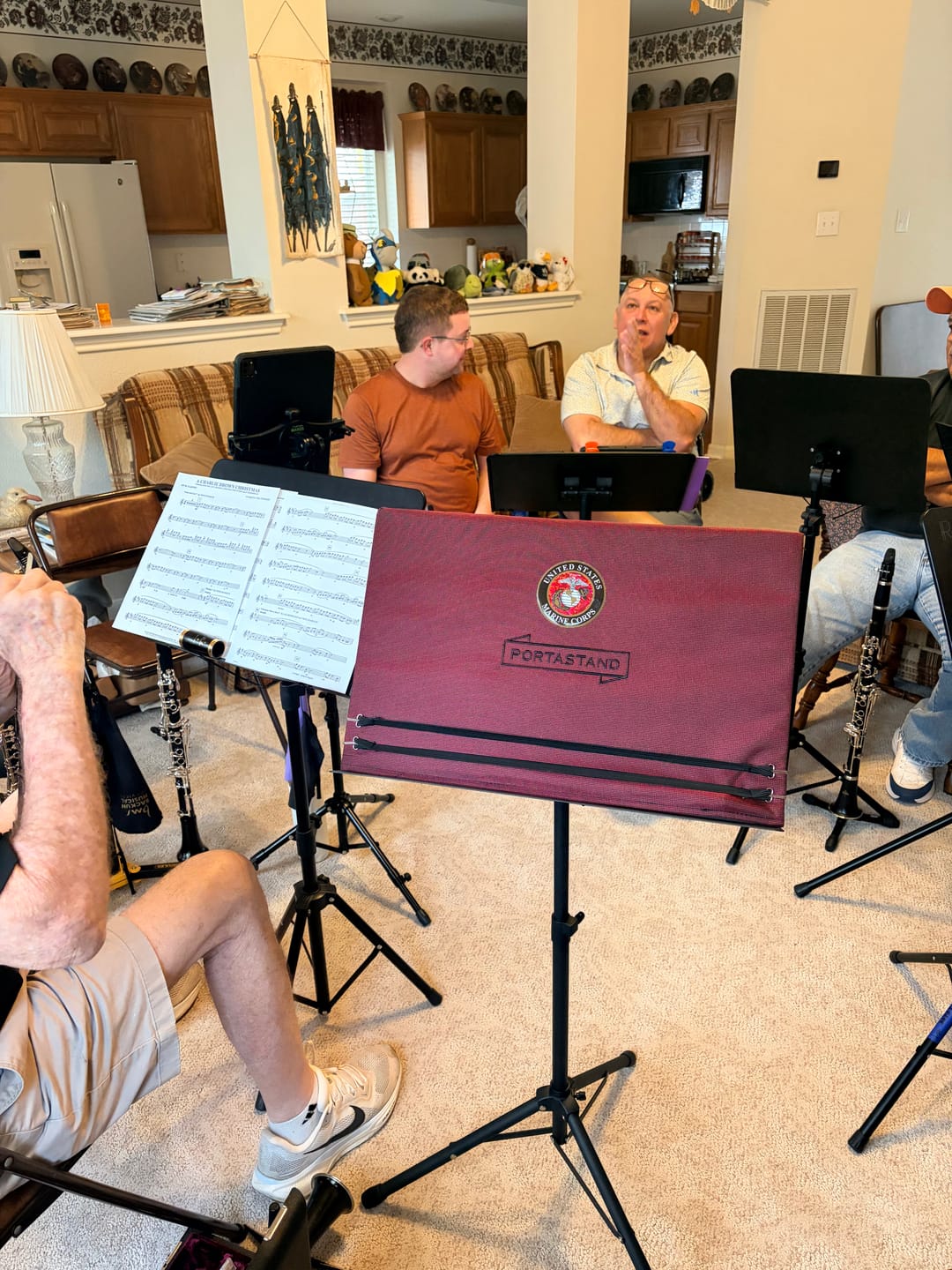 Customer photo review of Troubadour | Portable Music Stand