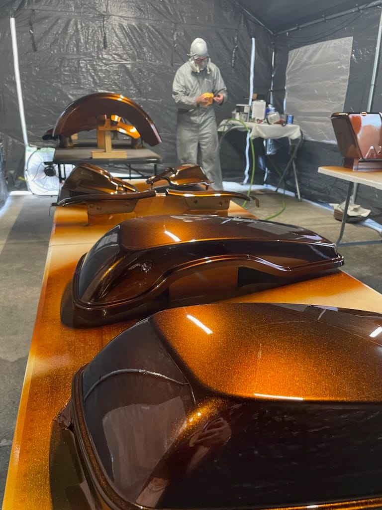 Customer photo review of Cognac Paint Basecoat