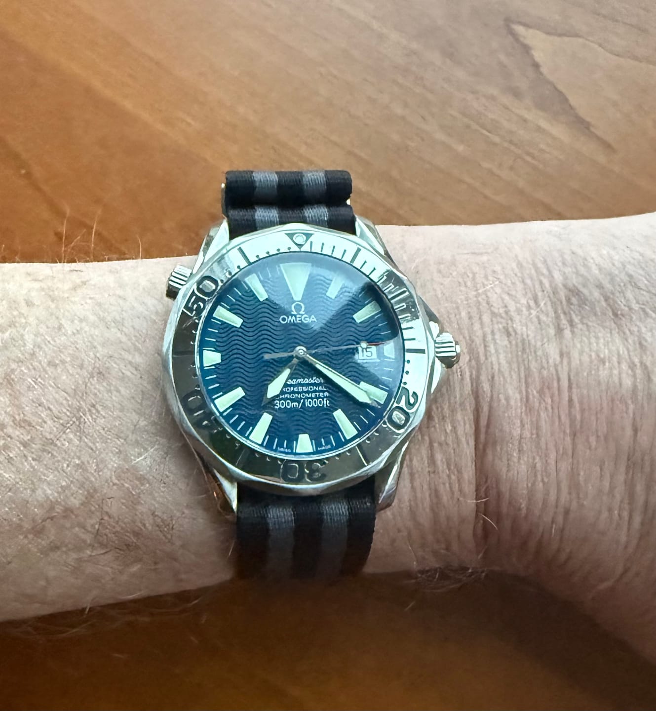 Customer photo review of Bond Premium Nylon Watch Strap