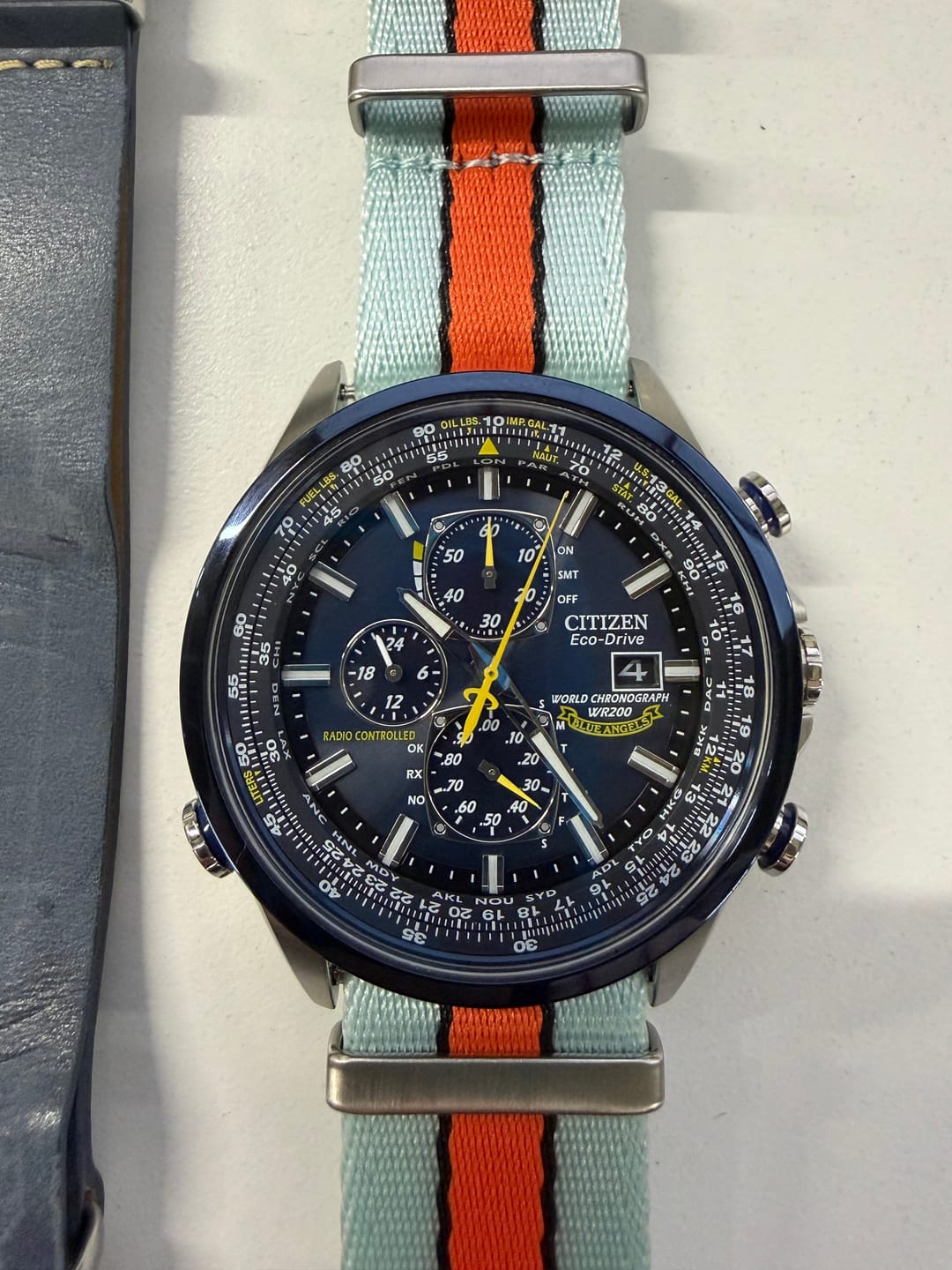 Customer photo review of AlphaPremier - Racing Stripe - Blue Orange Black