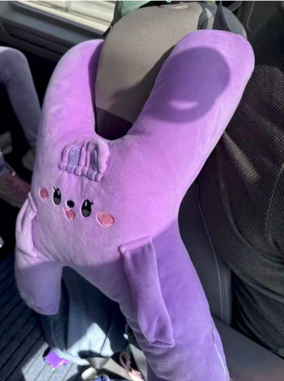 Customer photo review of CuddleRest — Kids Travel Cuddle Buddy