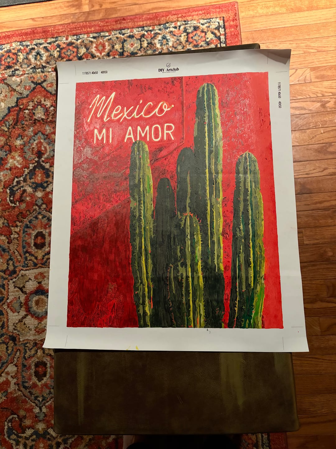 Customer photo review of Mexico Mi Amor | Paint by Number