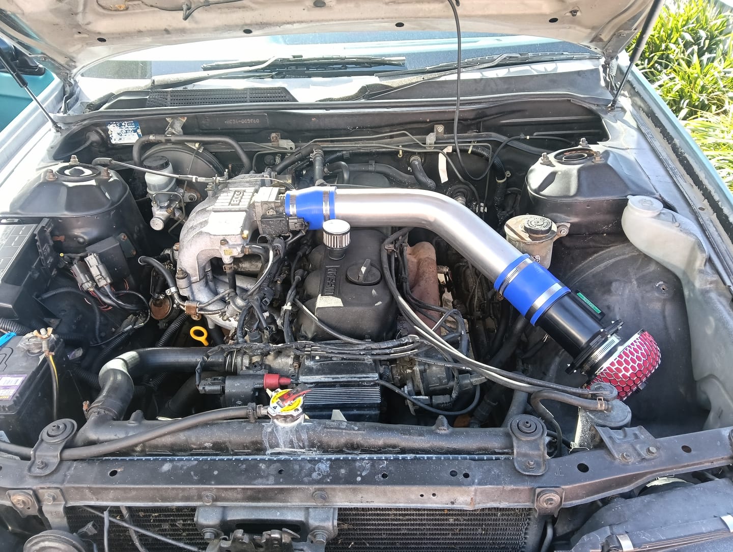Customer photo review of Simota Pod Filter Adapter for Nissan Rb20 / Rb25