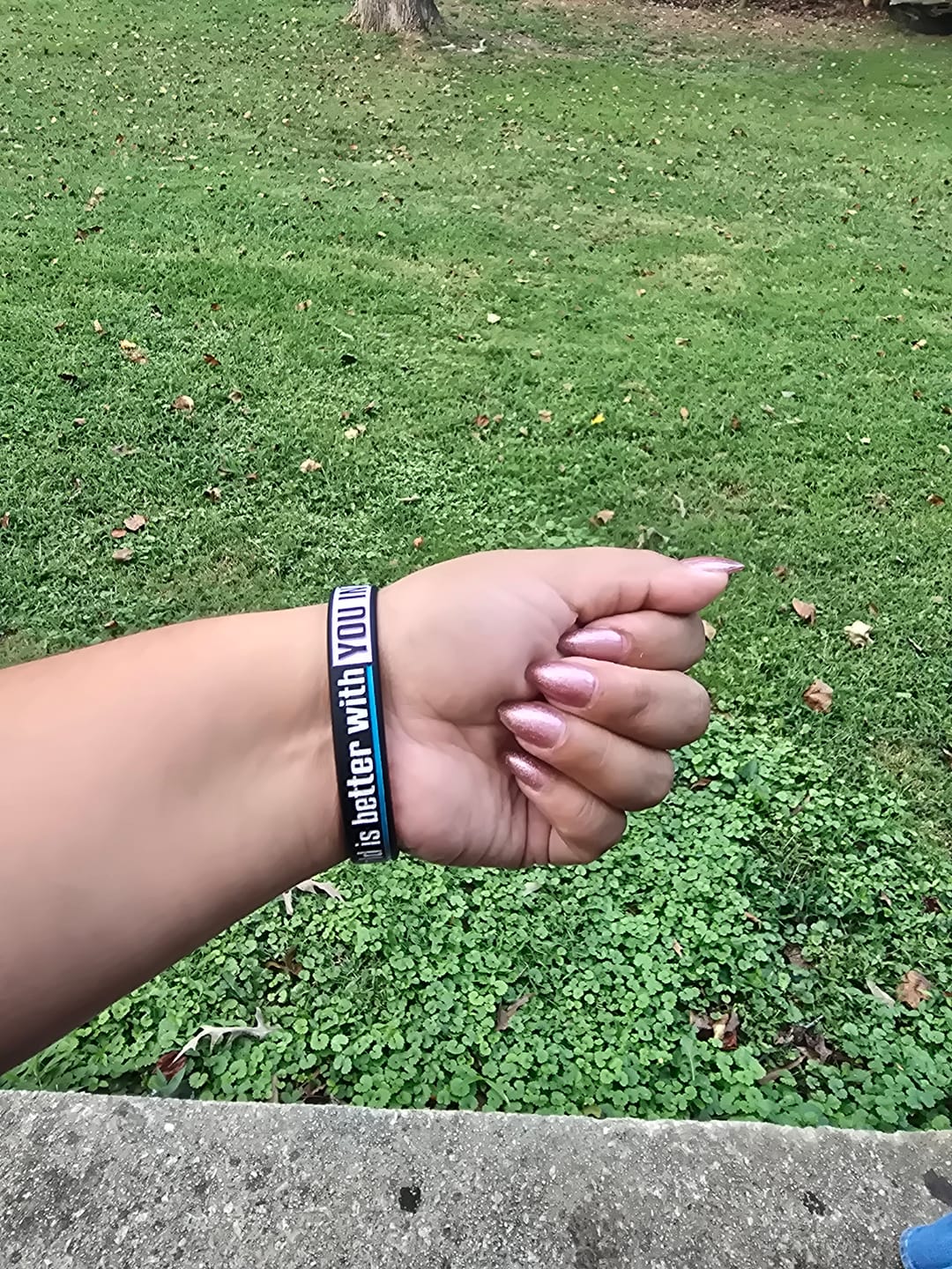 Customer photo review of You Belong Here - Silicone Bracelet