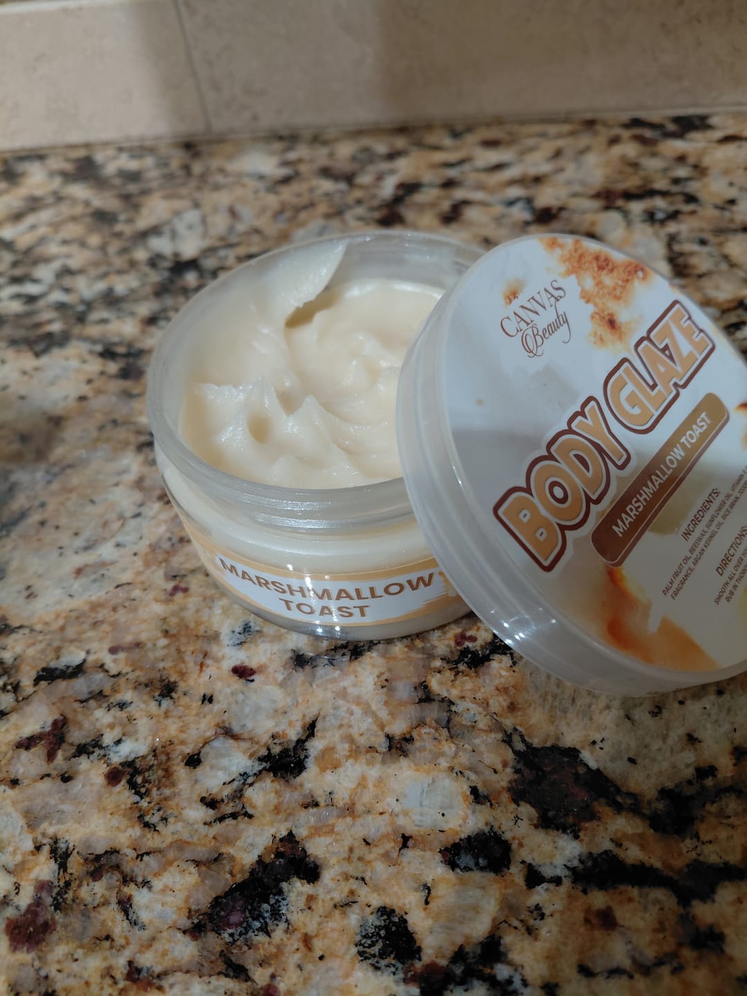 Customer photo review of (NEW) BODY GLAZE: MARSHMALLOW TOAST