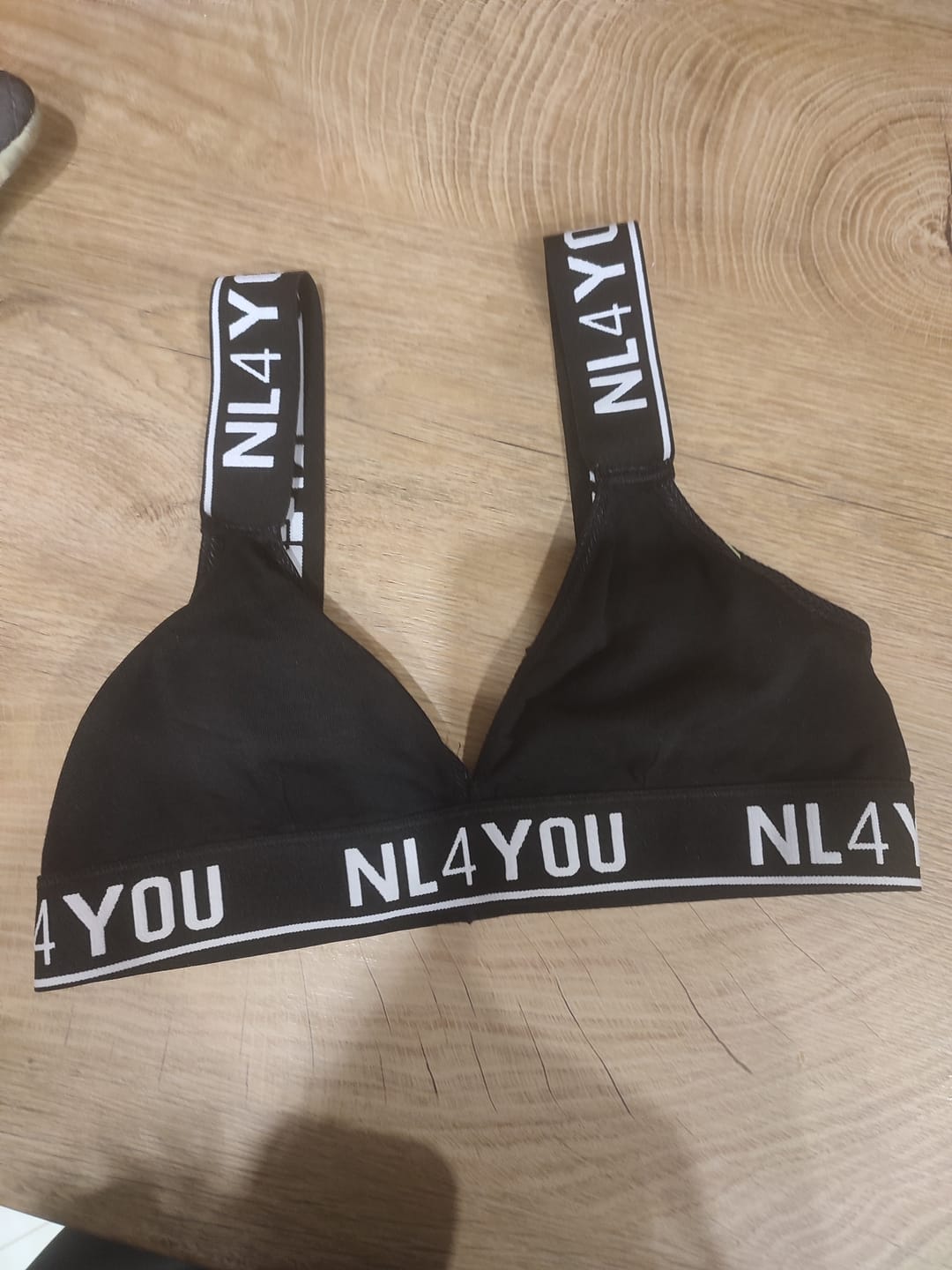 Customer photo review of All Black - Памучен бралет