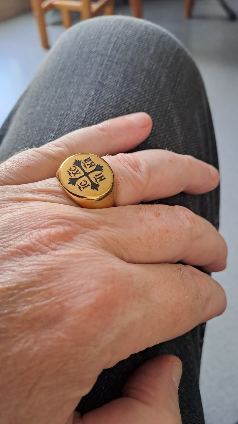 Customer photo review of Bague du Sceau des Chevaliers