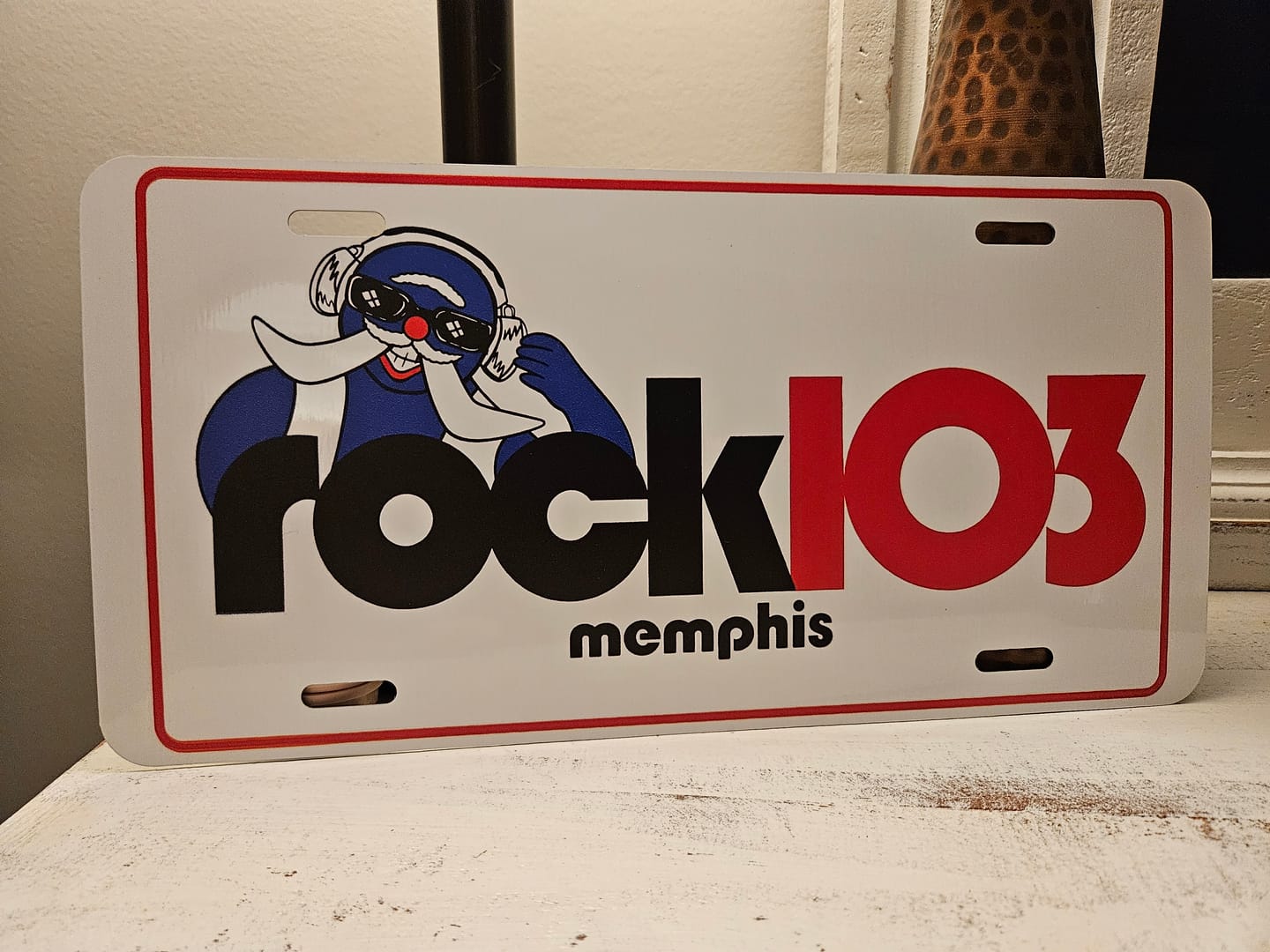 Customer photo review of Print Custom License Plate