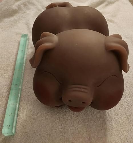 Customer photo review of Hipgaga 12lb/5.5kg Realistic Pig Animal Doll - Pocket Size TPE Adult Toy with Fair or Dark Brown Skin Tone, Vaginal, Anal & Oral Designs, Cute Smile