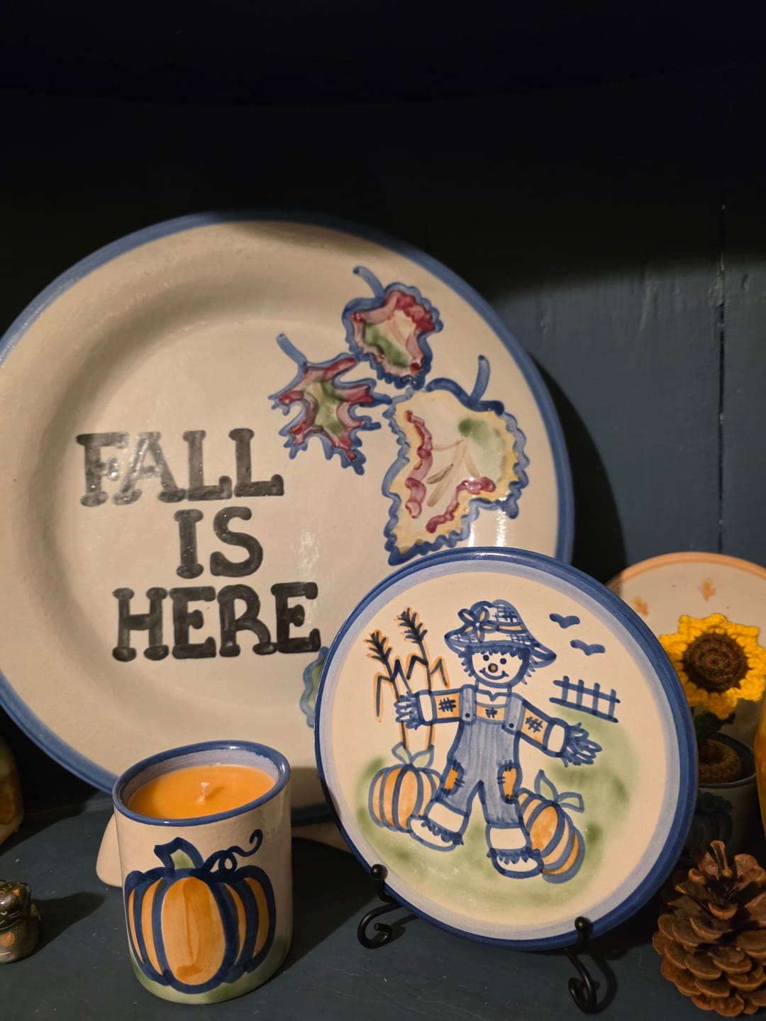 Customer photo review of Scarecrow Bread & Butter Plate