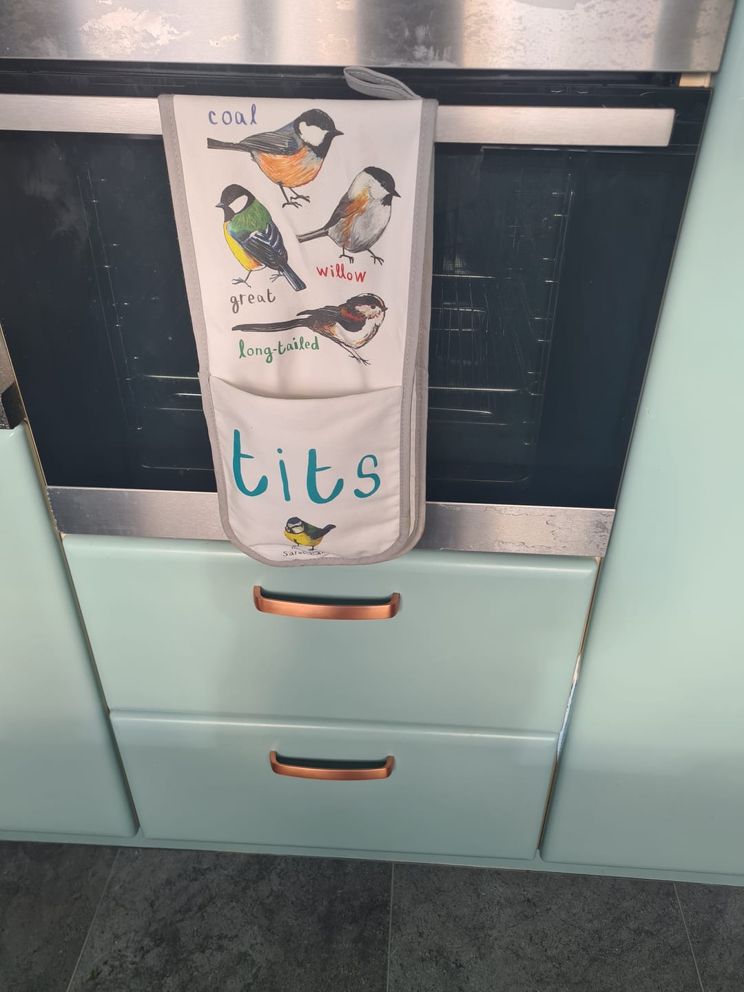 Customer photo review of Tits Cotton Tea Towel