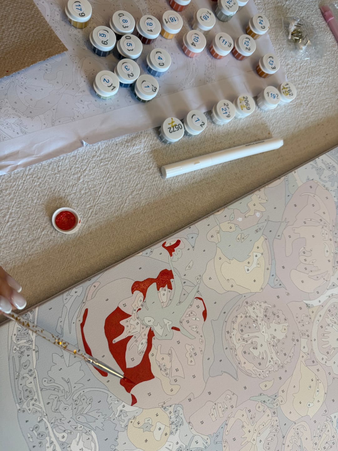 Customer photo review of Summer Plate | Paint by Number