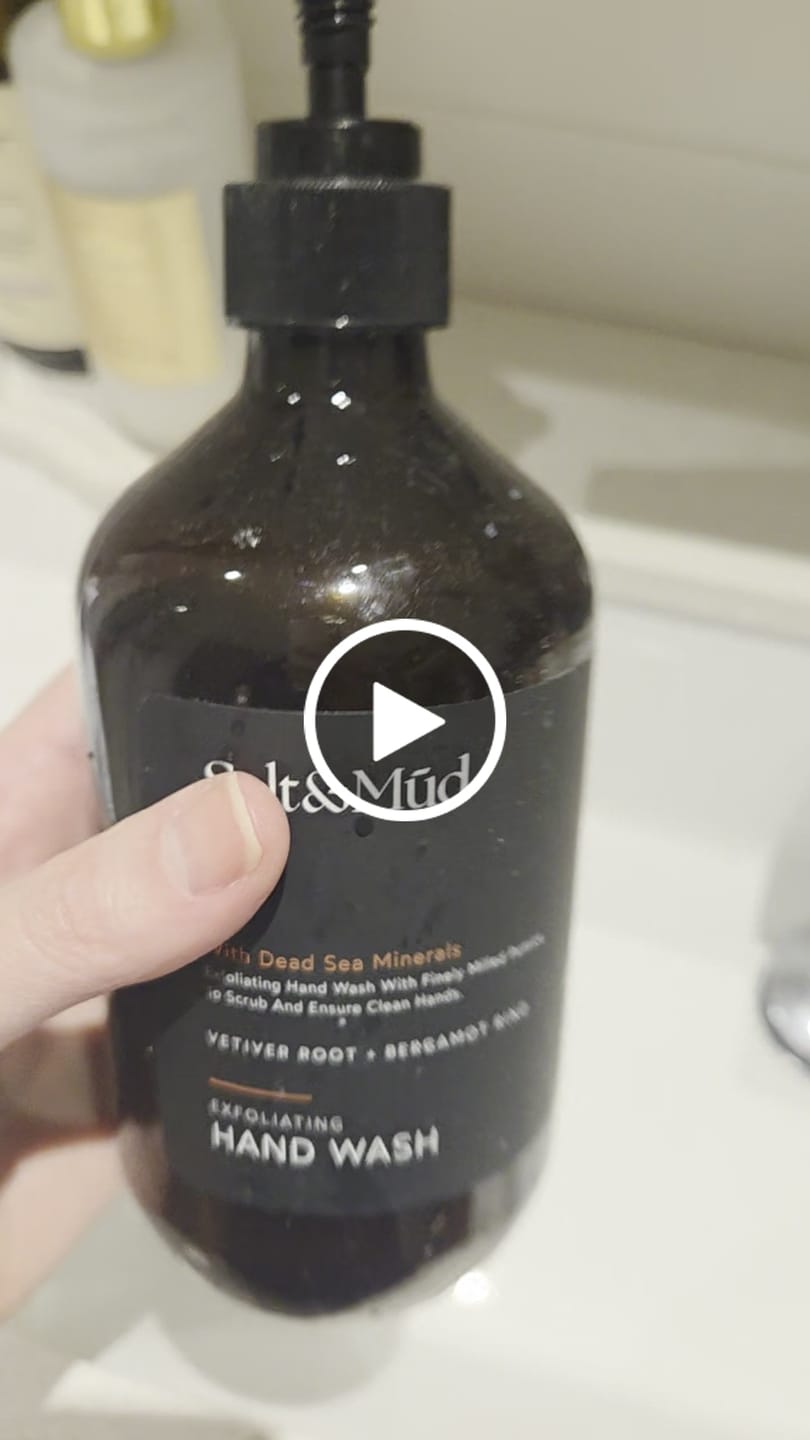 Customer video review of Exfoliating Hand Wash With Dead Sea Minerals 500ml