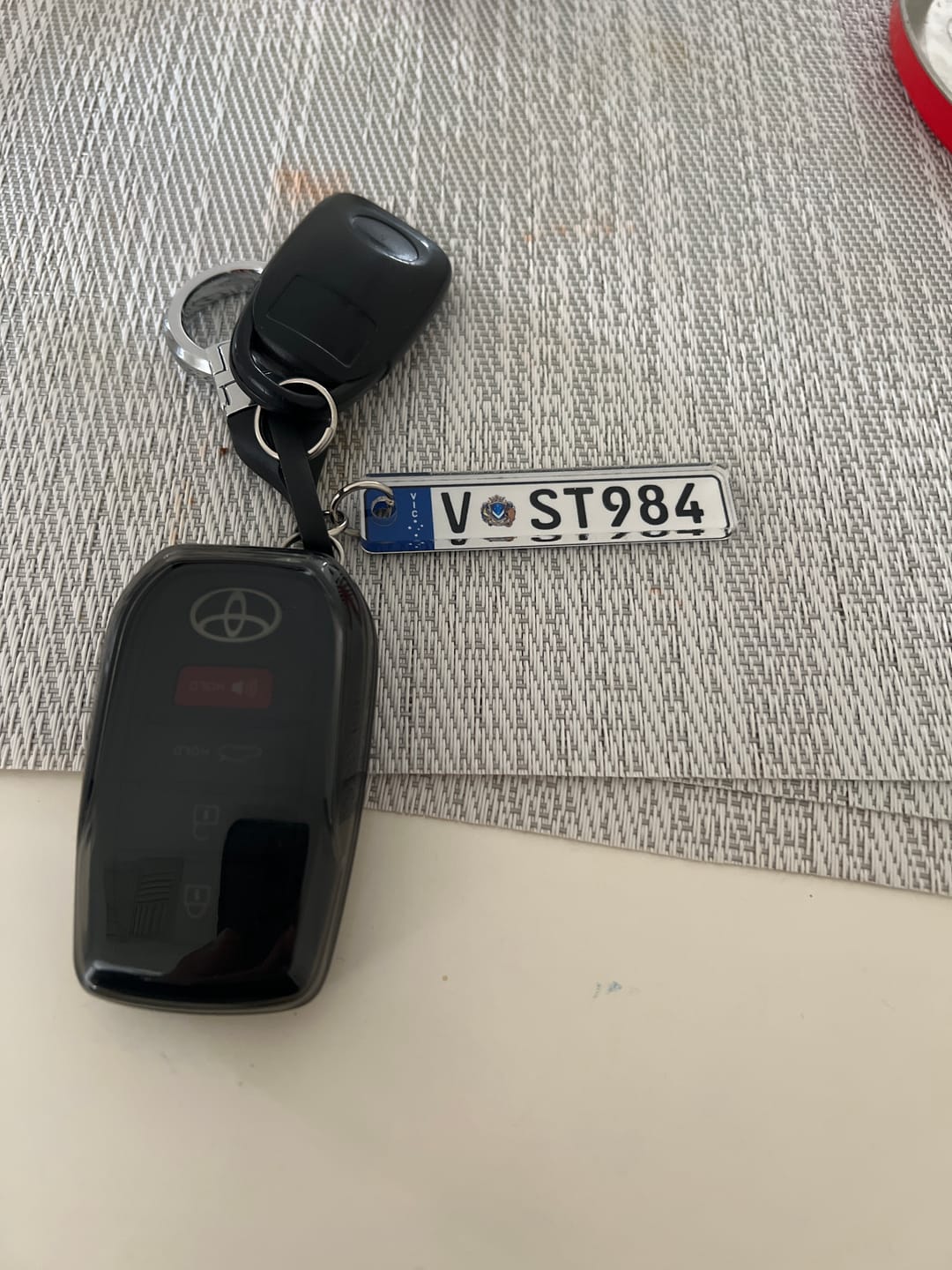 Customer photo review of VIC Euro Licence Plate Custom Keychain 🇪🇺