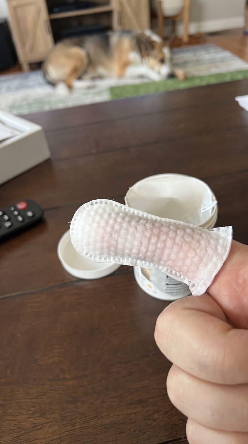 Customer photo review of MimPaw™ Dental Wipes