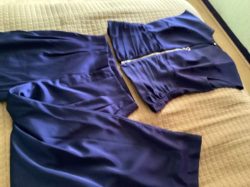 Customer photo review of Renata High-Waist Wide-Leg Pants 532140 MAR