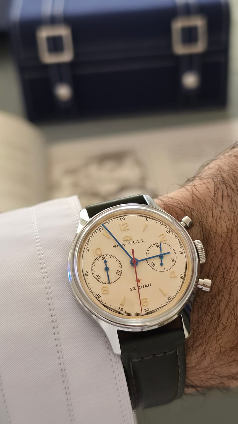 Customer photo review of Seagull 1963 Polar Night Edition Vintage Chronograph 37.3mm | Enhanced ST19 Fine Finishing