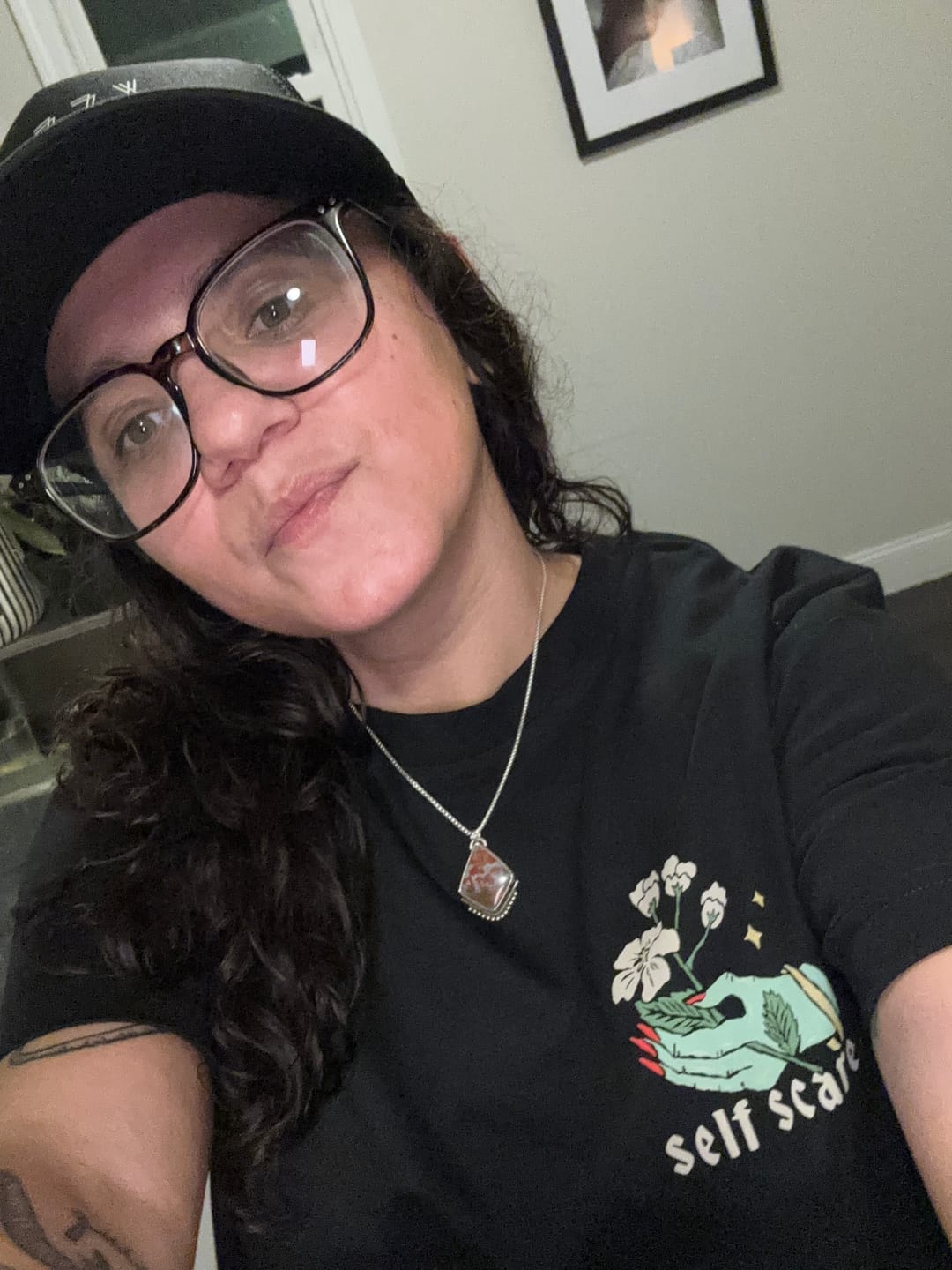 Customer photo review of Self Scare T-Shirt