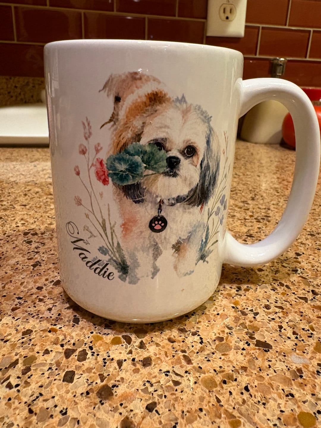 Customer photo review of Watercolor - Personalized Mug