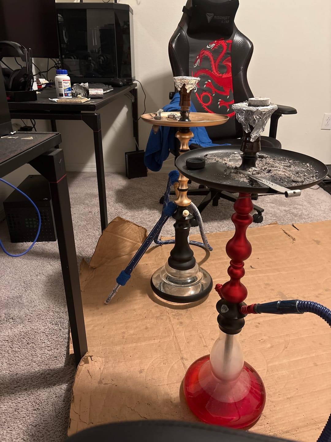 Customer photo review of Three Kings Quick Light Hookah Charcoal