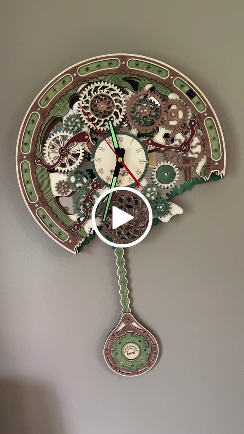 Customer video review of Wewowood Gear Clock 3D Wooden Puzzle