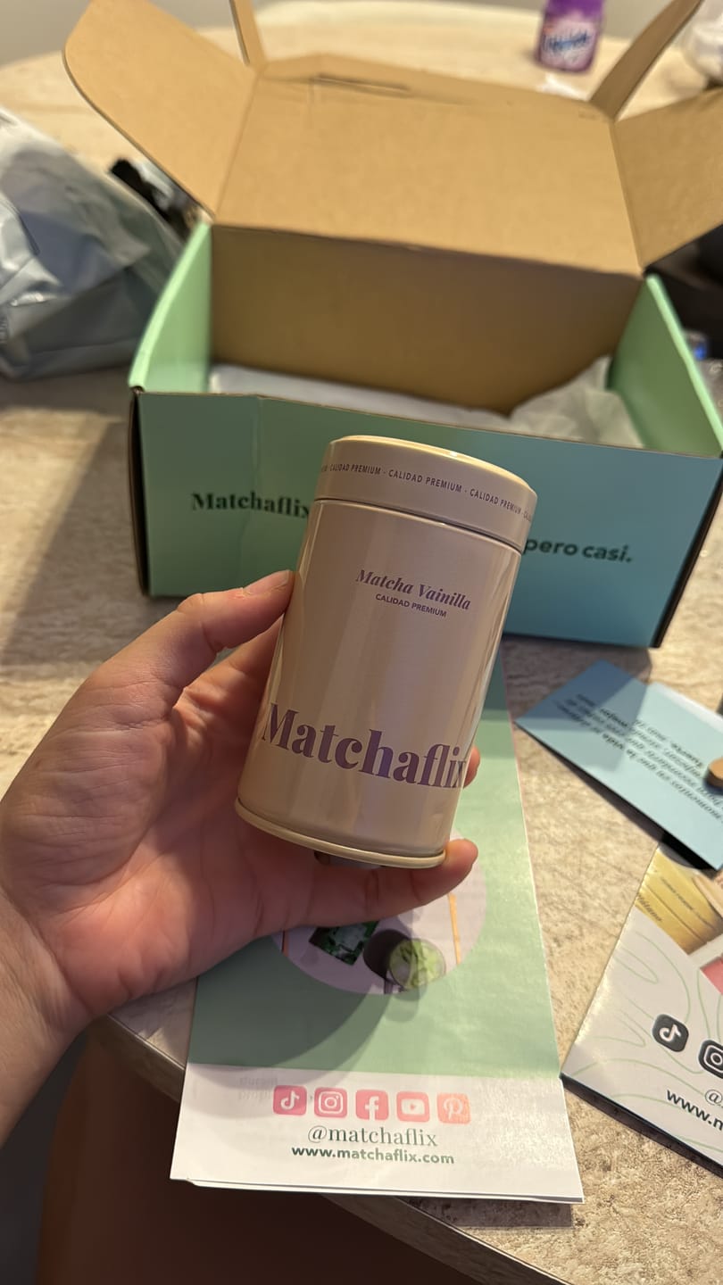 Customer photo review of Té Matcha Vainilla Premium
