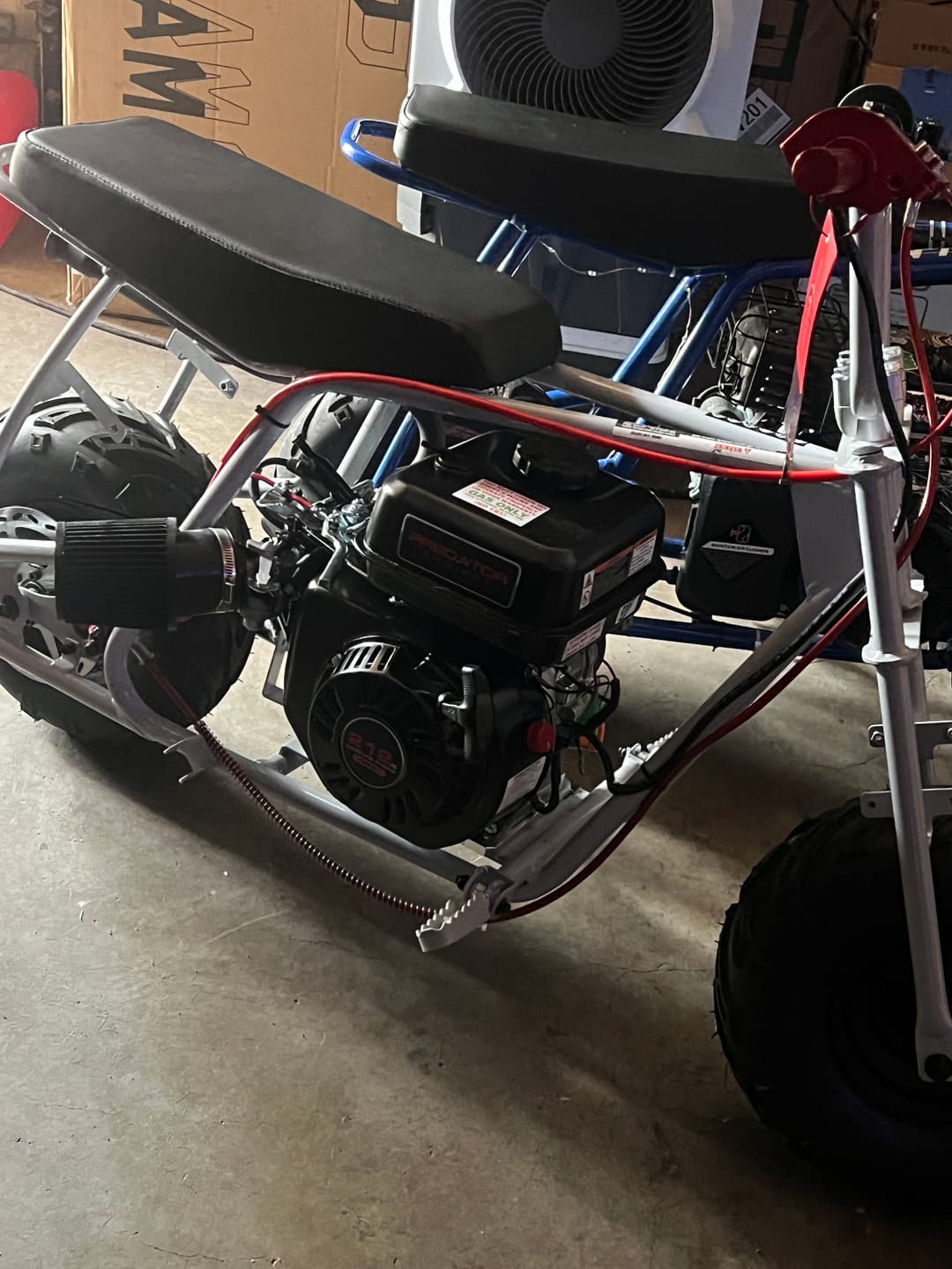 Customer photo review of FRP Moto GMB100 Mini Bike Frame | Predator 212 Compatible | 99cc–212cc Custom Build