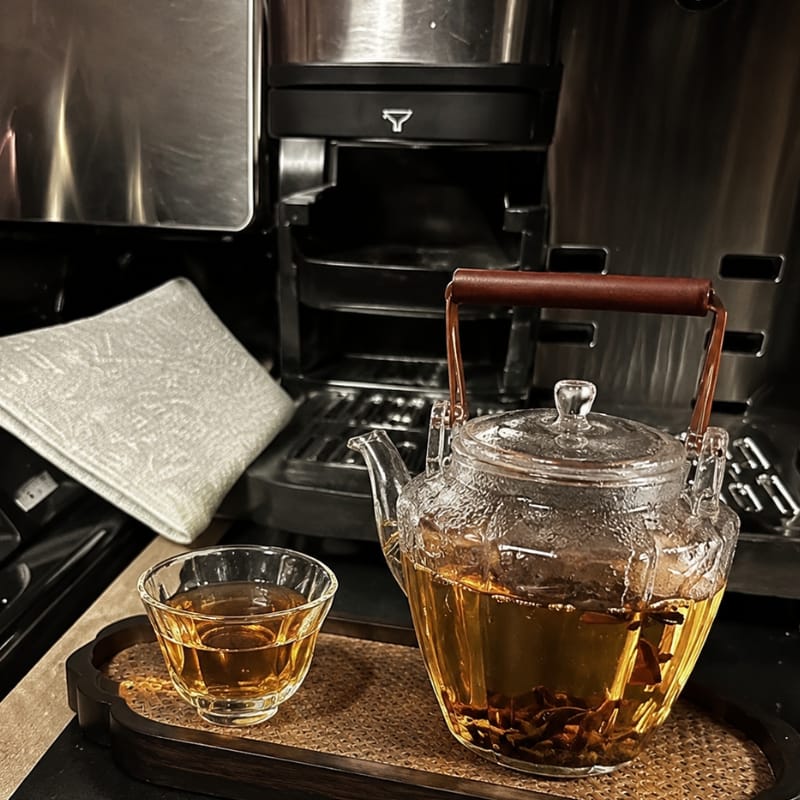 Customer photo review of Hikaru Portable Glass Tea Set