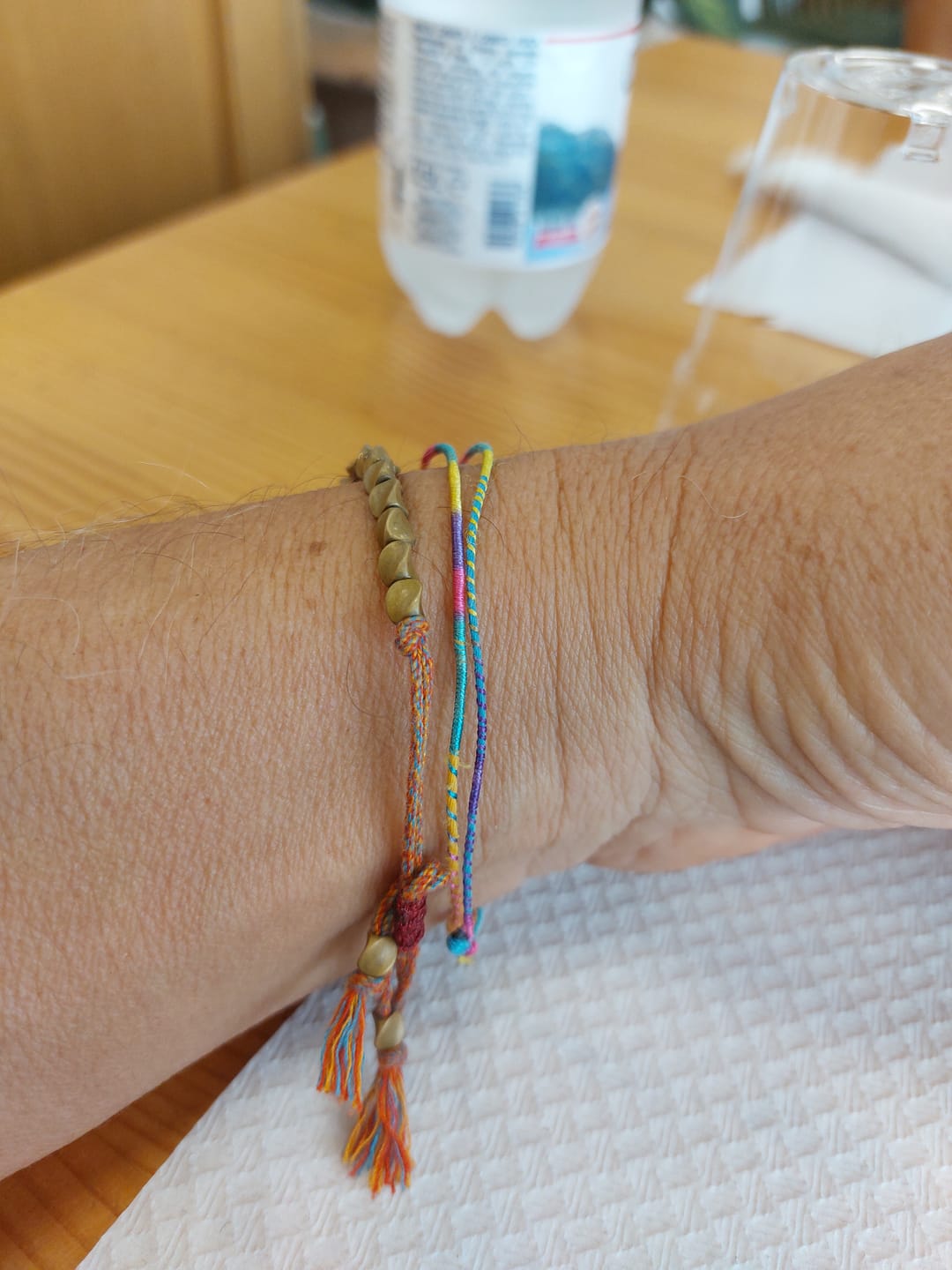 Customer photo review of Braccialetto portafortuna con perline di rame tibetano Buddha Stones