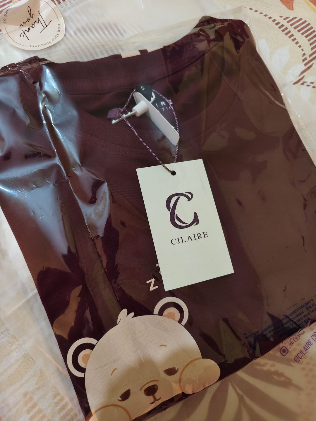 Customer photo review of BEARLY AWAKE  — REGULAR FIT T-SHIRT
