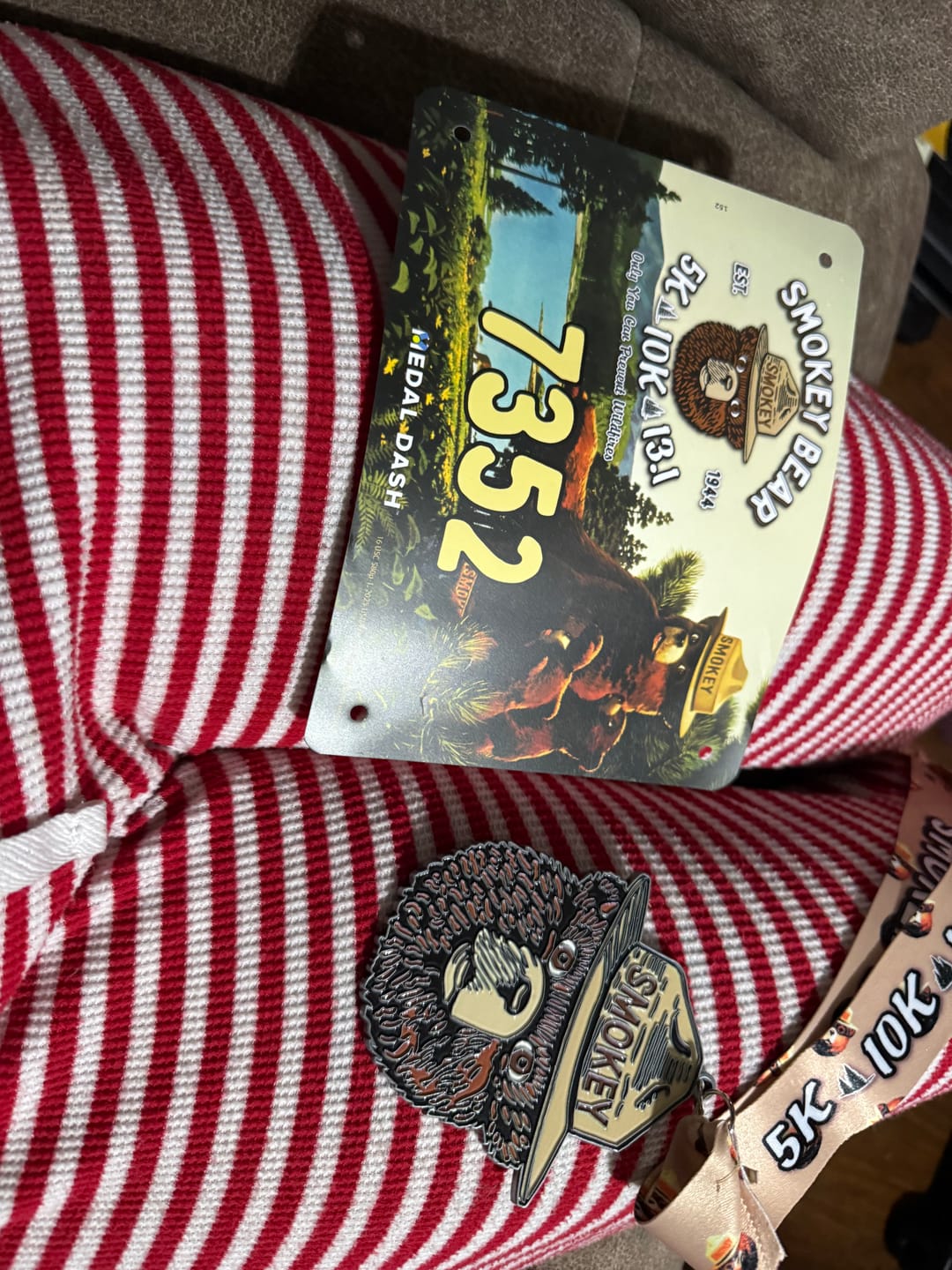 Customer photo review of Smokey Bear 5K/10K/13.1