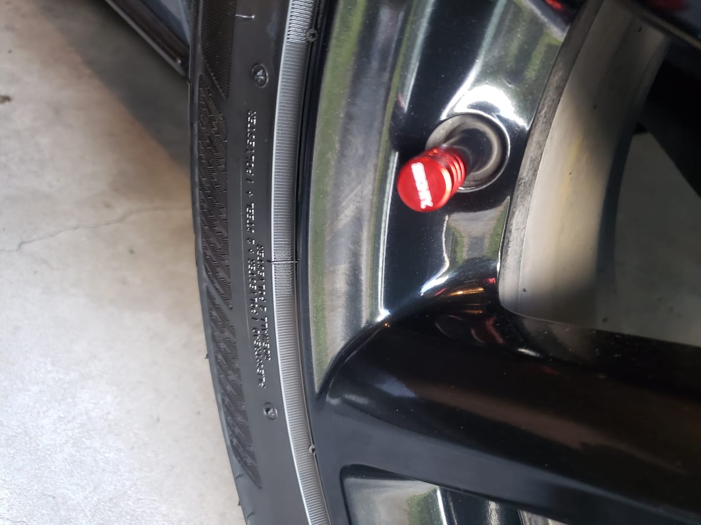 Customer photo review of 80Eighty® Red Valve Stem Caps