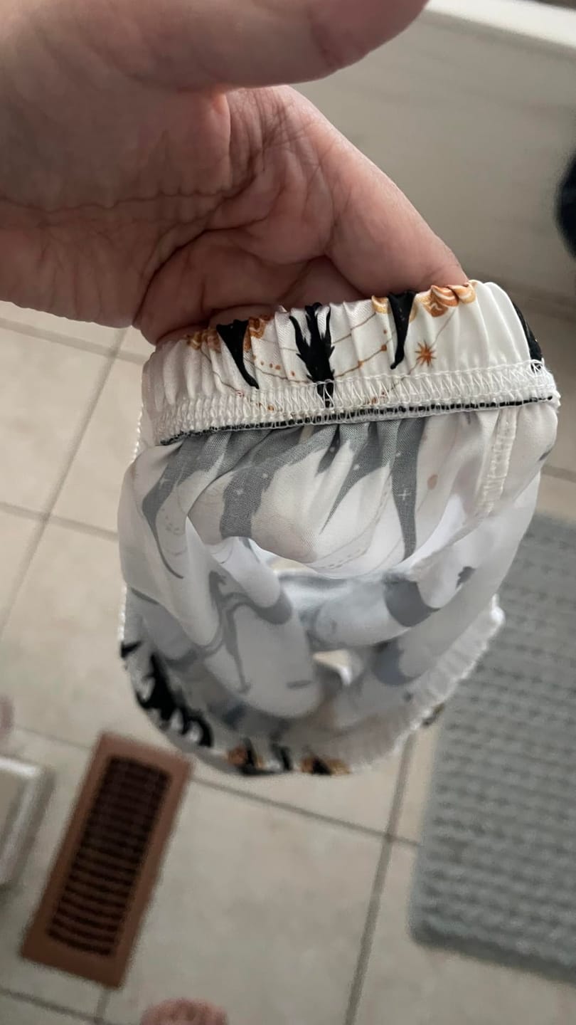Customer photo review of Cat Print Women's Satin Pajama Set – Short Sleeve & Shorts