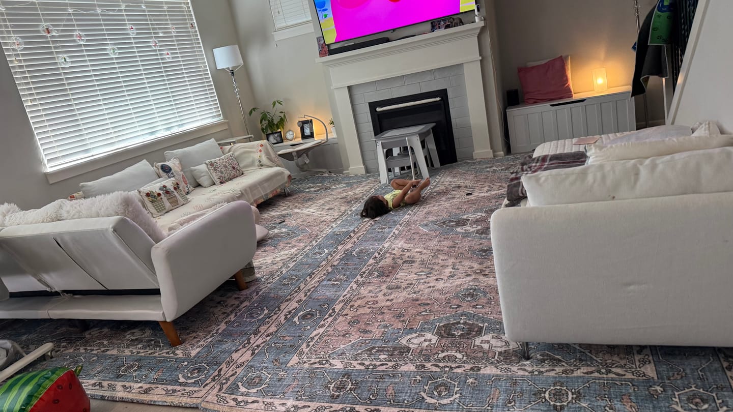 Customer photo review of Designer Relax Mat - 1.4" Thick Foam Base